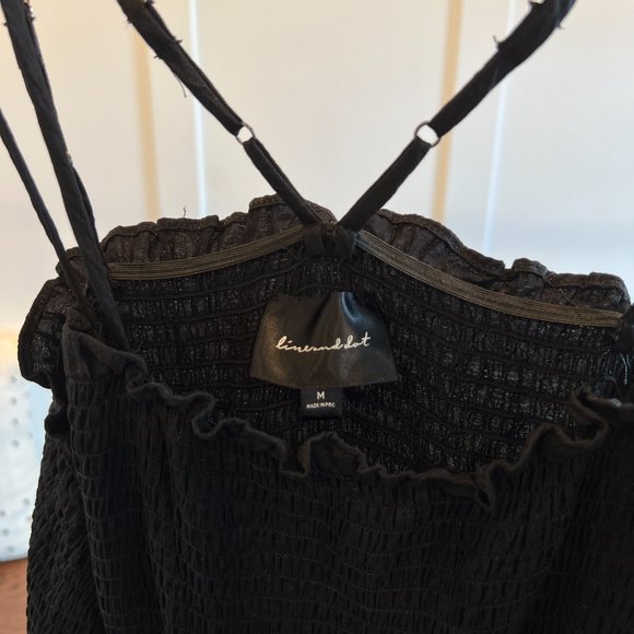 Line & Dot Blaque Ruched Maxi Dress in Black - Picture 8 of 9